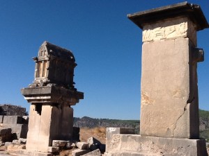 Monuments at the agora in Xanthos